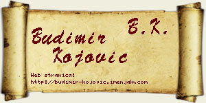 Budimir Kojović vizit kartica